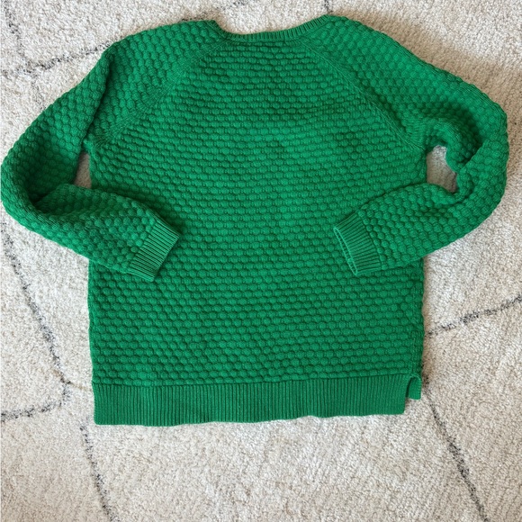 Boden Green Crew Neck Sweater with Textured Knit - Picture 4 of 4
